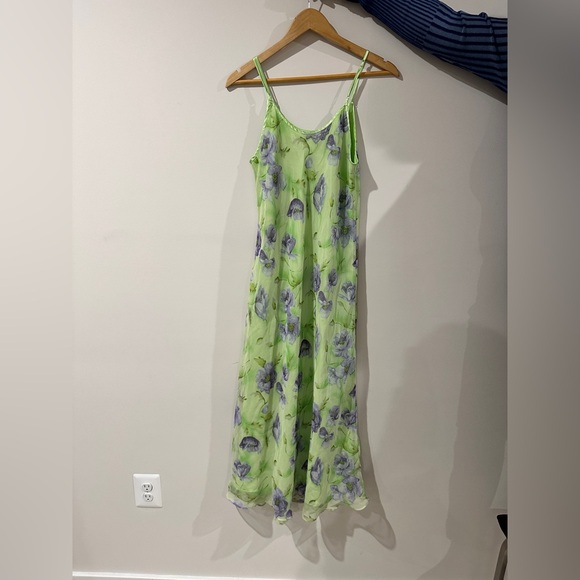 Vintage Valérie Stevens chiffon nightgown slip dress 100% polyester - Picture 5 of 9